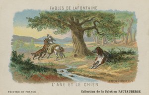 The Ass and the Dog (chromolitho)